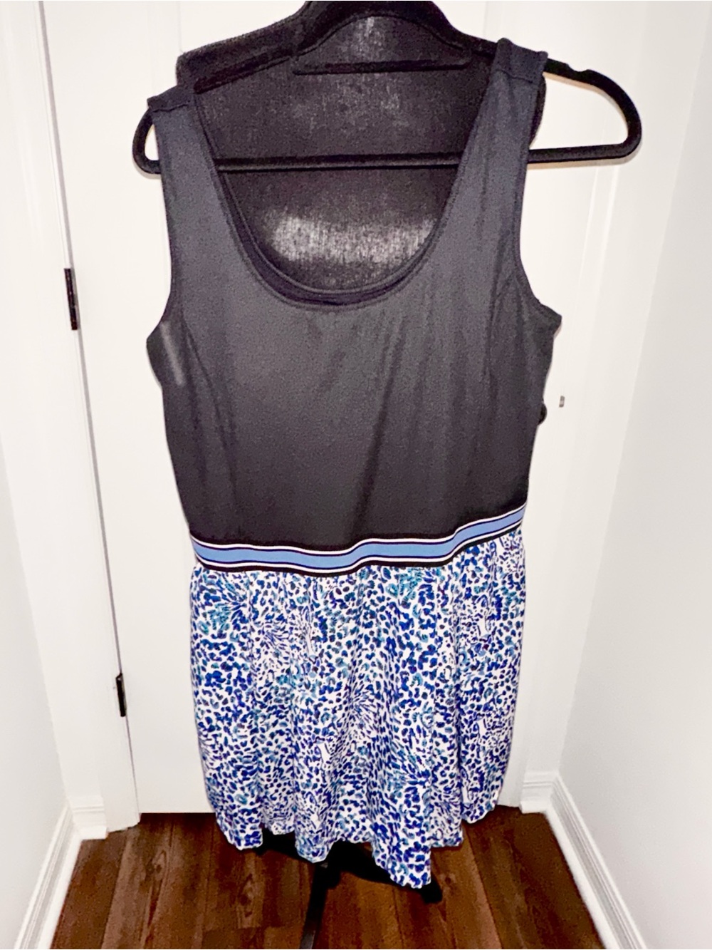 Lilly Pulitzer Black and Blue Printed Sleeveless Dress